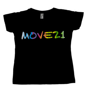 Move 21 triko - dámské - černé - barevné logo Move