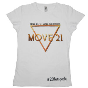 Move 21  triko  dětské  -  výroční 20 let - bílé