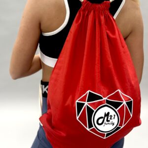 Stahovací batoh červený