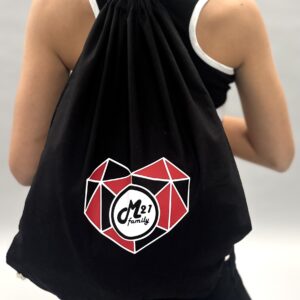 Stahovací batoh černý